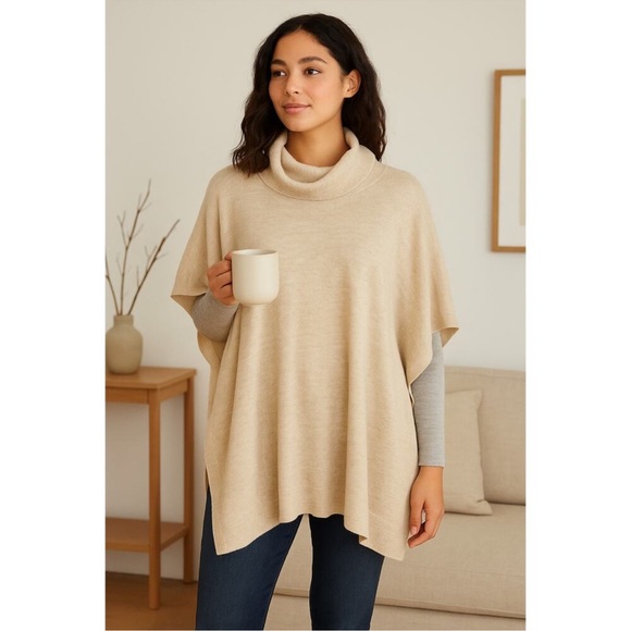 Great Jones Tops - Great Jones Oversized Beige Sweater Size XSmall